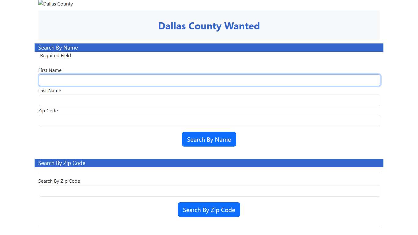 Dallas County Wanted